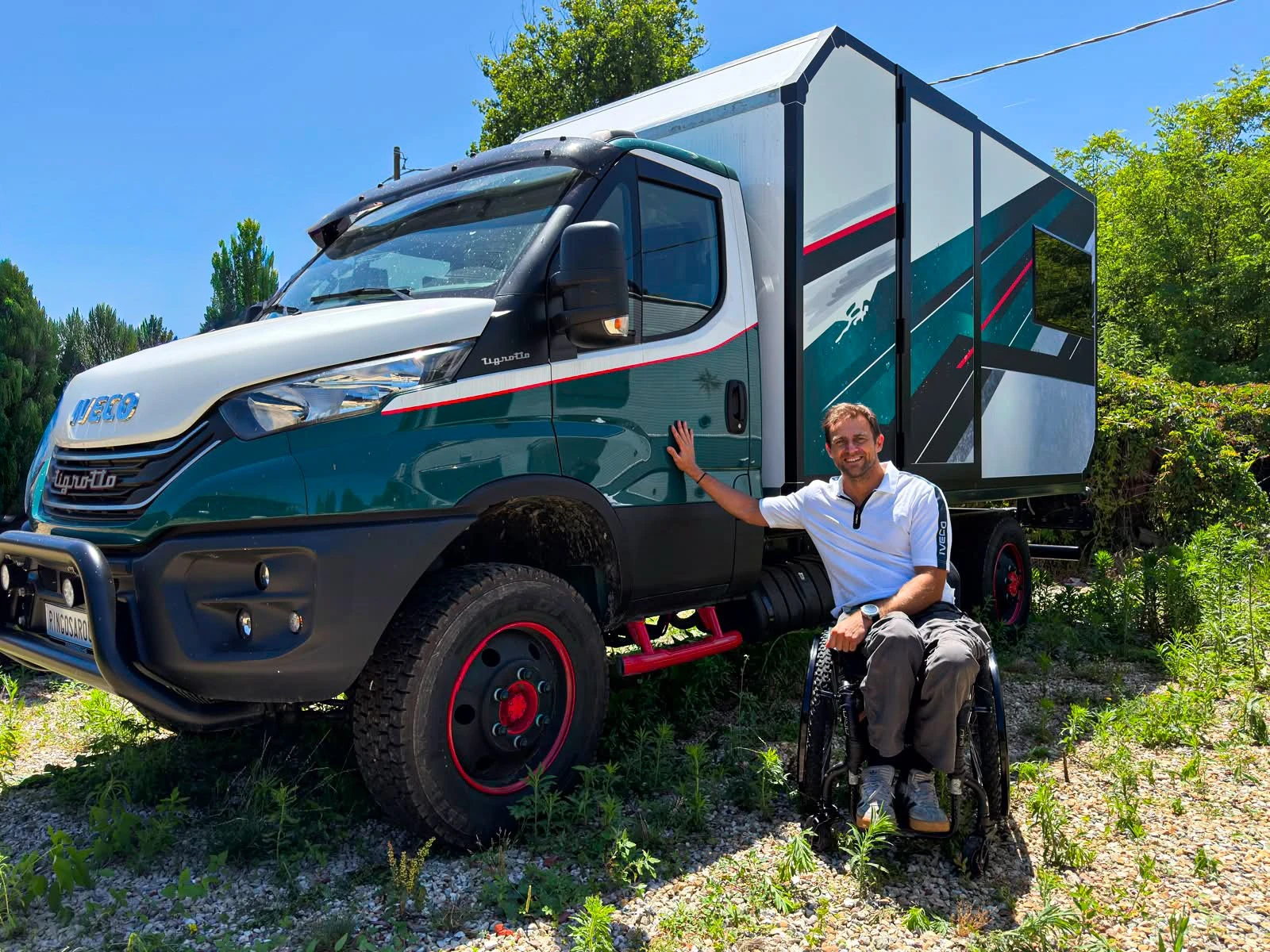 Diego Gastaldi u vozu IVECO Trigrotto
