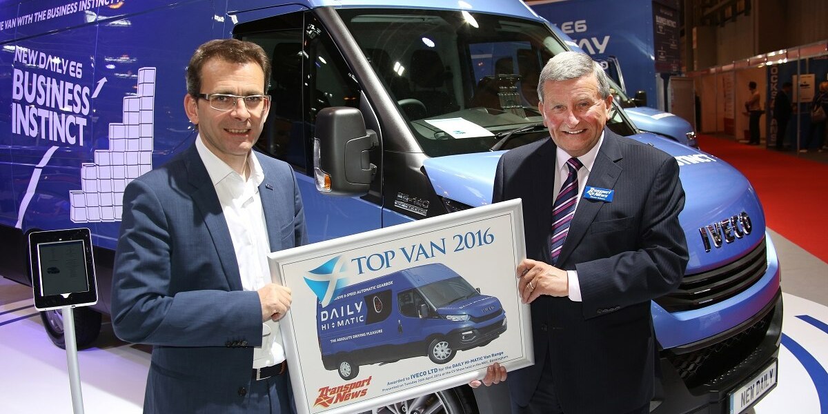 Iveco Daily Hi-Matic získává cenu ‘Top Van 2016’